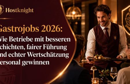 Gastrojobs 2026: Wie Betriebe mit besseren Schichten, fairer Führung und echter Wertschätzung Personal gewinnen
